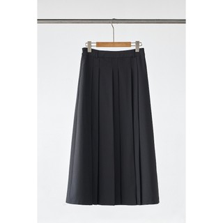 Chân Váy Công Sở Dáng Dài LAMER FASHION Xếp Ly Màu Đen Vải Mềm 2 Lớp L62M26Q002