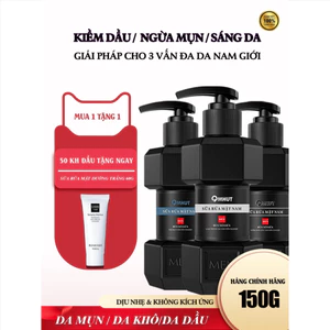 🎁Mua 1 Tặng 1 Sữa Rửa Mặt Nam Tràm Trà Axit Salicylic 150g Kiềm Dầu Giảm Mụn Làm Sạch Sâu Sáng Da