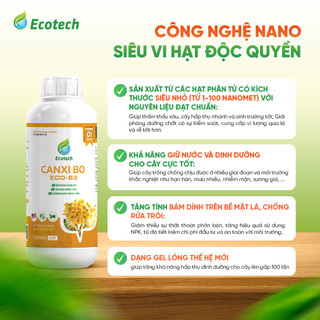Phân Bón Canxi Bo Eco 83 (Chai 500ml) -  Siêu Đậu Trái, Siêu Dưỡng Trái, Chống Rụng Bông Trái Non,Tăng Đề Kháng Cây