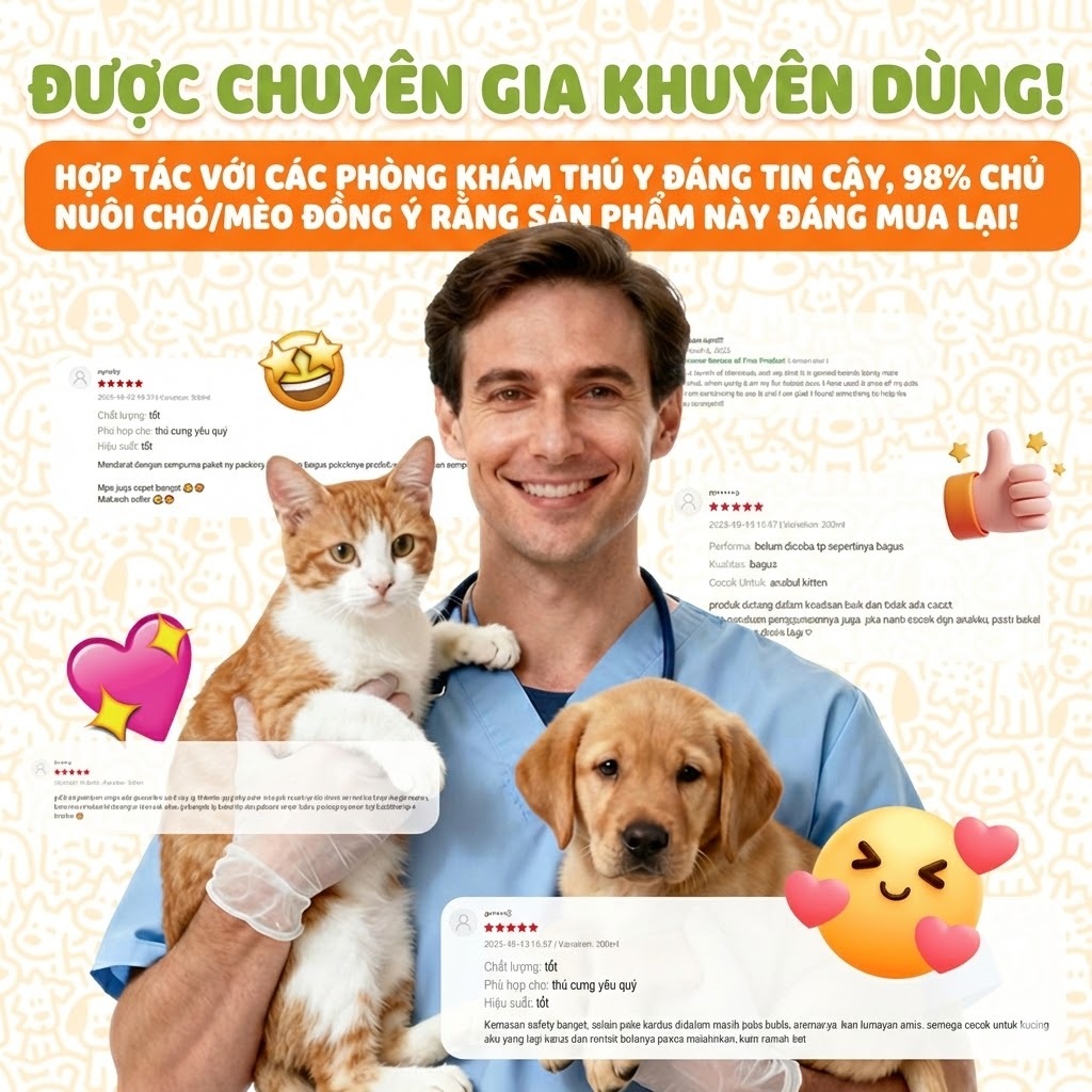 Cassiel Pet Cá Fish Oil Bổ Sung Omega 3 Tăng Sức Đề Kháng Giảm Rụng & Mượt Lông Mèo Cho Chó