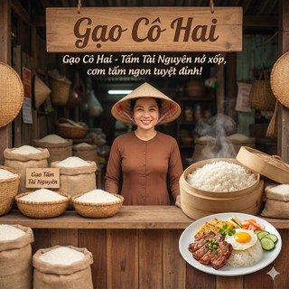 Gạo Tấm Tài Nguyên 10Kg - Nở Xốp Cơm - Cơm Tấm