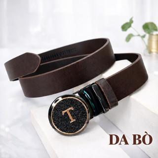 Thắt lưng nam dây nịt nam da bò mặt tự động mặt chữ bản 3.3cm tên ý nghĩa giaynamdep699