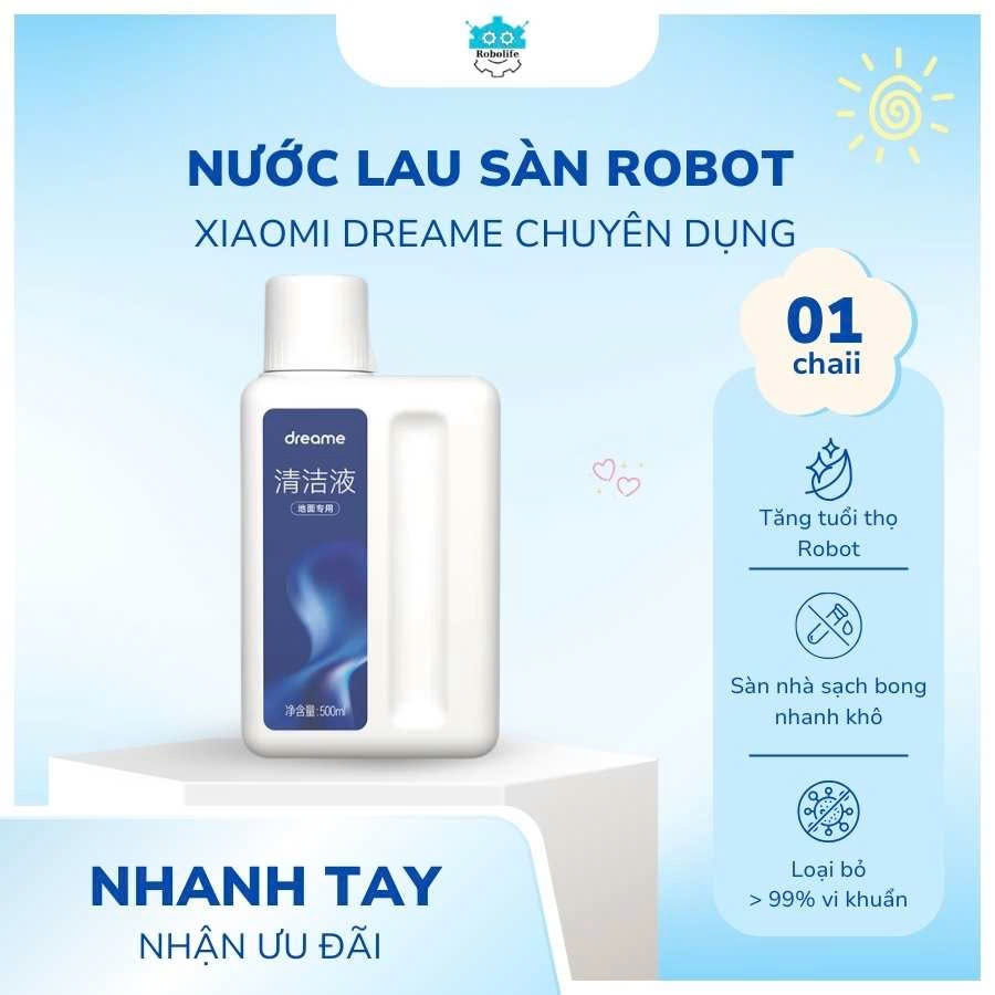 Nước lau sàn chuyên dụng Dreame Multi-Surface Floor Cleaner (500ml)
