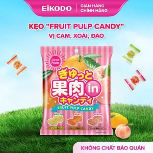 Kẹo Trái Cây Tươi Sấy Vị Cam, Xoài, Đào 80g EIKODO SINCE 1877