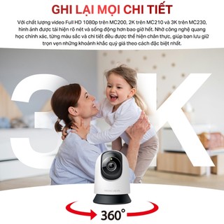 [Mercusys] Camera An NinhTrong Nhà MC230 3K | Siêu Nét, Zoom 13.5, Quay quét 360 độ