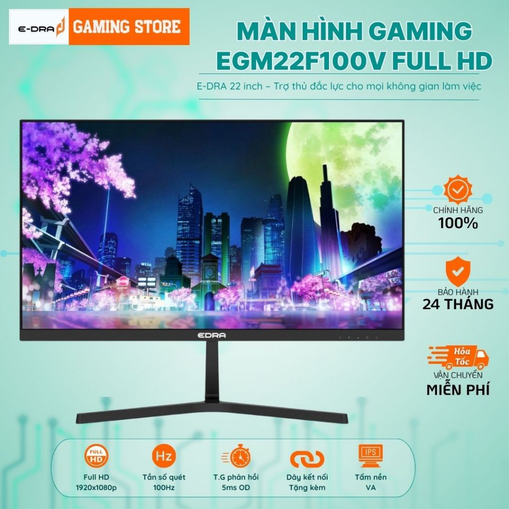 RẺ VÔ ĐỊCH Màn Hình Văn phòng 22inch EGM22F100V, EGM22F100H FHD IPS/VA Bảo Hành Chính hãng 24 tháng