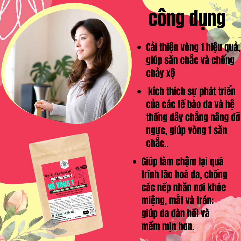 [Có Che Tên] Trà Tăng Vòng 1 - Bội Lan Đường - Mầm Đậu Nành, Sâm Tố Nữ, Làm Đẹp Săn Chắc - 50 lọc