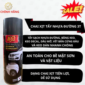 Chai Xịt Tẩy Đa Năng 3T – Tẩy Keo, Vết Bẩn Cứng Đầu Trên Ô Tô Xe Máy [CHÍNH HÃNG]