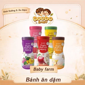 Bánh Gạo Ăn Dặm Hữu Cơ Dạng Viên Farm To Baby Cho Bé (50g)
