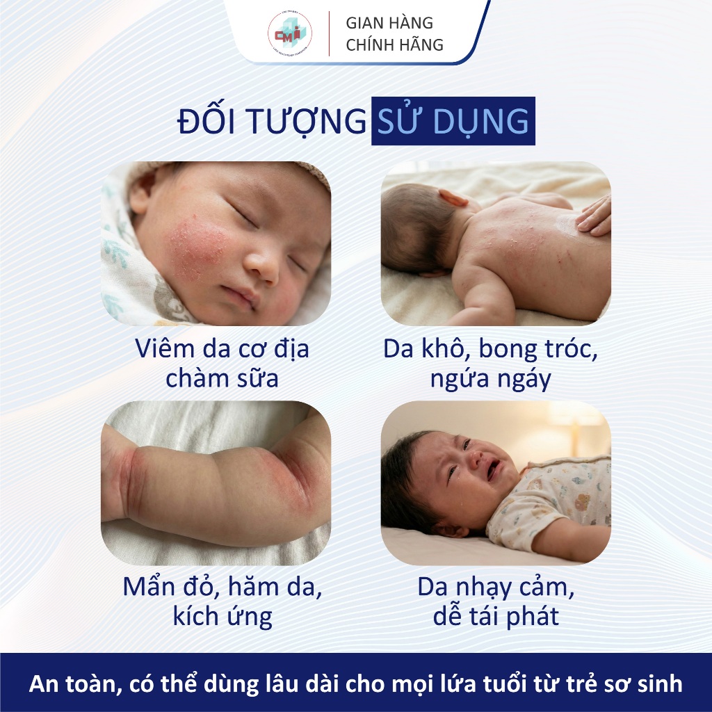 Blue Cap Cream 50g, Kem Bôi Viêm Da Cơ Địa Viêm Da Dị Ứng, Vảy Nến, Giảm Ngứa, Mẩn Đỏ, Dưỡng Ẩm, Làm Dịu Da
