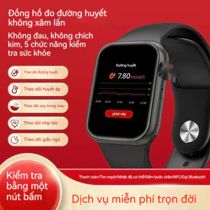Đồng hồ thông minh tích hợp chức năng theo dõi đường huyết, huyết áp, nồng độ oxy trong máu, nhịp tim và điện tâm đồ; gọ