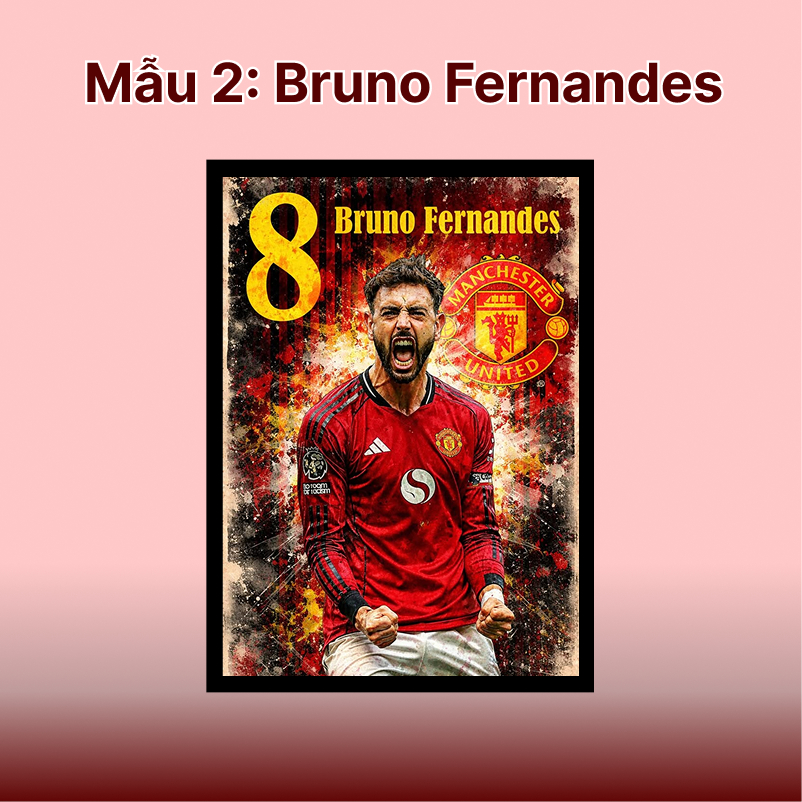 Tranh Manchester United treo tường, để bàn khổ A4-A5 | tranh poster bóng đá | MU