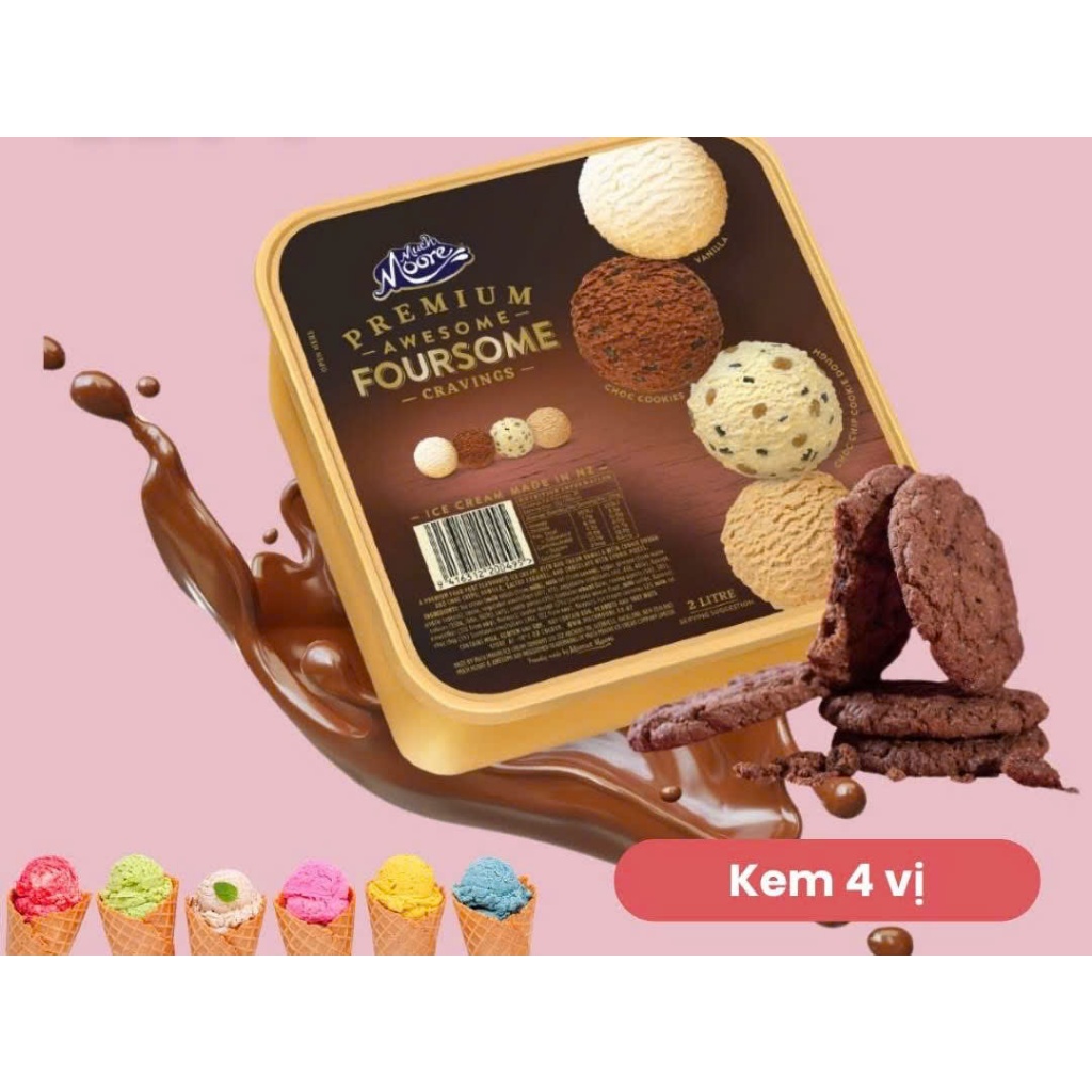 [Giao hỏa tốc - Hà Nội] KEM MUCH MOORE 2L SIÊU TO NHON NHON ĐẾN TỪ NEW ZEALAND