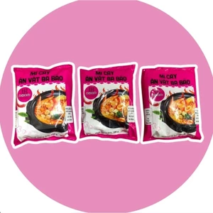 Combo Lên Cơn Thèm 3 Gói Mì Cay Ba Báo có tặng kèm ớt độ