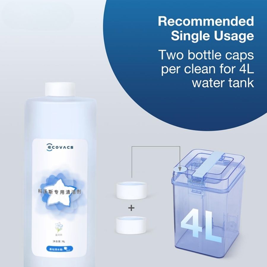 Nước lau sàn chuyên dụng cho robot hút bụi lau sàn Ecovacs
