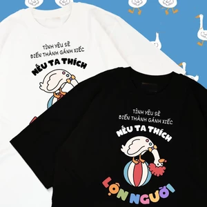 Áo thun unisex hài hước GENZ NẾU TA THÍCH LỘN NGƯỜI áo phông cổ tròn tay ngắn chất Cotton mềm mịn co dãn 4 chiều TA0163