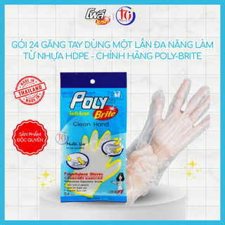 Gói 24 Găng Tay Dùng Một Lần Đa Năng Làm Từ Nhựa HDPE (950-0)- Chính Hãng Poly-Brite