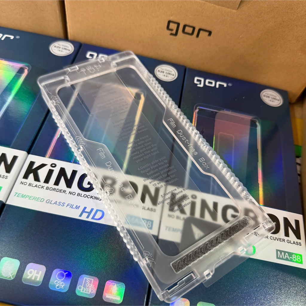 Kính Cường Lực Samsung KO Viền GOR KiNGBON Vân Tay Siêu Âm Cảm Ứng Nhạy S24ULtra/S25ULtra/S26ULtra