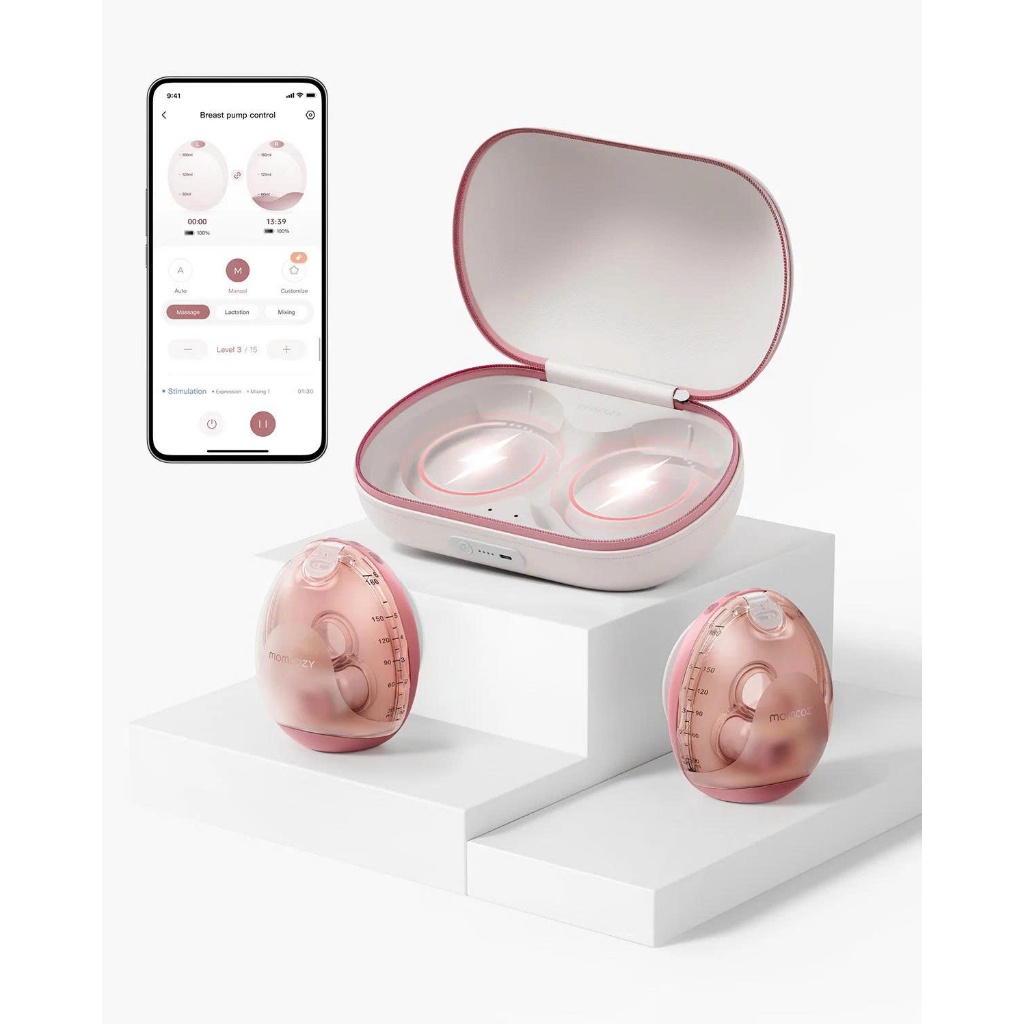 Máy hút sữa không dây cao cấp MOMCOZY AIR 1 - Bảo hành chính hãng 2 năm