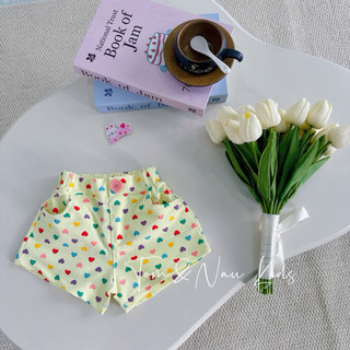 Q28-[tomnaukids] Quần short trái tim bé gái sang chảnh cực dễ phối đồ - Size 9-36Kg