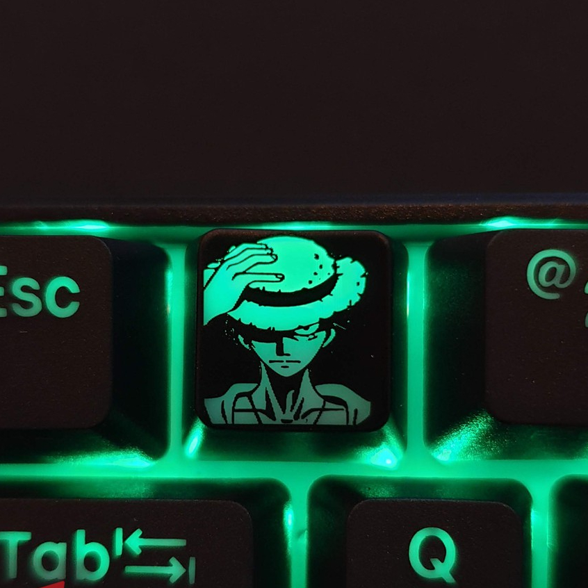 Keycap One Piece Luffy Mỹ Rơm xuyên led dùng cho bàn phím cơ | Shopee ...