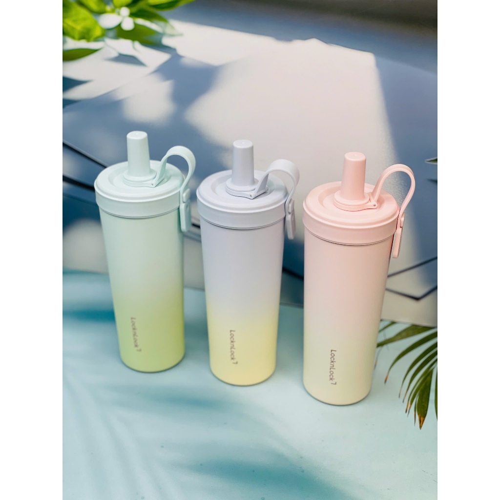 Bình giữ nhiệt LocknLock phủ sứ Ceramic Milk Tea Tumbler LHC4369 kèm ống hút trân châu dung tích 720ml - 3 Màu | BigBuy360 - bigbuy360.vn