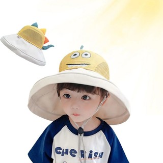 Mũ Vành Rộng Trẻ Em Hình Khủng Long Siêu Dễ Thương – Mũ Chống Nắng Cho Bé, Chống UV, Thoáng Khí