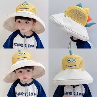 Mũ Vành Rộng Trẻ Em Hình Khủng Long Siêu Dễ Thương – Mũ Chống Nắng Cho Bé, Chống UV, Thoáng Khí