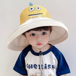 Mũ Vành Rộng Trẻ Em Hình Khủng Long Siêu Dễ Thương – Mũ Chống Nắng Cho Bé, Chống UV, Thoáng Khí
