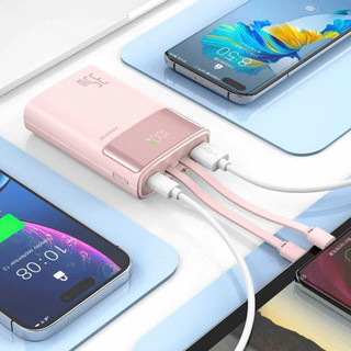 [Có 3C] Cục Tích Điện PHANTOM P63 10000mAh TypeC PD 35W & USB-A QC 3.0 22.5W, Kèm 2 Cáp sạc ra