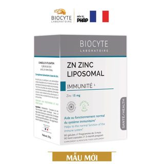TPBVSK Viên Uống Kẽm Bảo Vệ Sức Khỏe Biocyte Zn Zinc Liposomal
