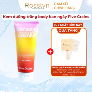 Kem Dưỡng Trắng Da Five Grains 200ml Niacinamide Alpha Arbutin Nâng Tone Sáng Da