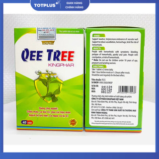 Qee Tree Kingphar – Hỗ Trợ Giảm Triệu Chứng Trĩ, Táo Bón (Hộp 40 Viên)