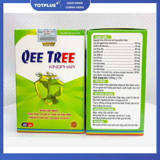Qee Tree Kingphar – Hỗ Trợ Giảm Triệu Chứng Trĩ, Táo Bón (Hộp 40 Viên)