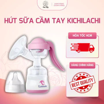 Dụng Cụ Hút Sữa Cầm Tay Kichilachi Kèm Bình 180ml, Máy Hút Sữa Bằng Tay Cho Mẹ Sau Sinh