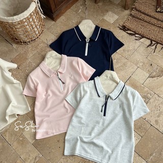 [𝑯𝒂 𝑨𝒏𝒉] Áo Cộc PoLo Viền Cổ  Tang Ngựa QCL1