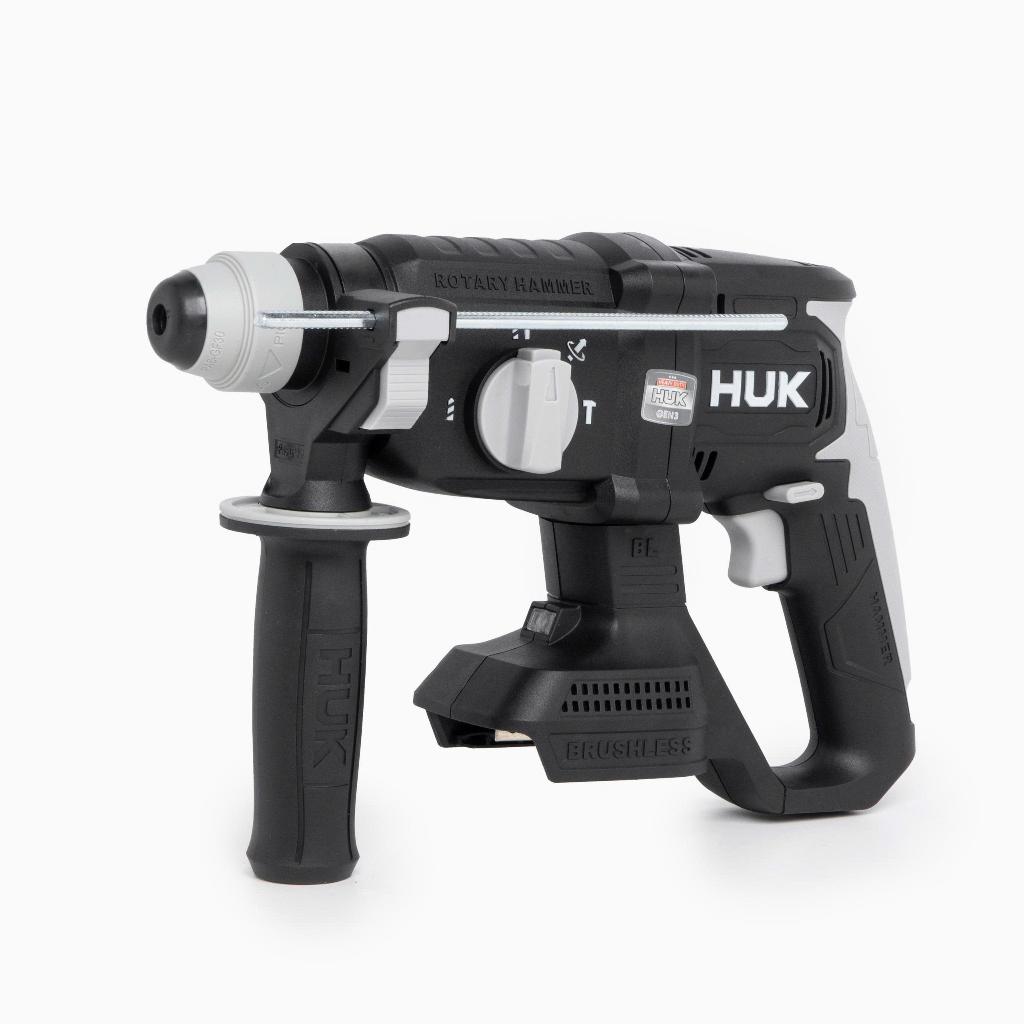Máy khoan đục bê tông pin Huk G3STOM-O2, Lực đập 2.9J,3 Chức năng,Chế độ tạo xung + Chống lật cổ tay