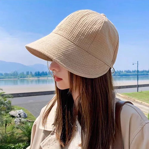Mũ Bucket Chống Nắng Dáng Lưỡi Trai chất Nỉ Nhung có dây rút form Unisex Nam Nữ