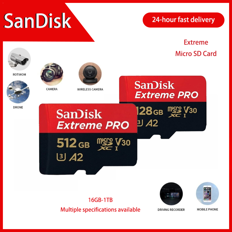 Thẻ nhớ SD SanDisk Extreme Pro 64GB 128GB 32GB Tốc độ 200MB/s - Chuyên dùng cho Máy ảnh Sony, Canon, Nikon