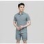 Set Sơ Mi Ngắn Tay+Quần Shor Đũi Nam Form Đẹp Cao Cấp,Thoáng Mát Dễ Phối Đồ Đồ Thời Trang