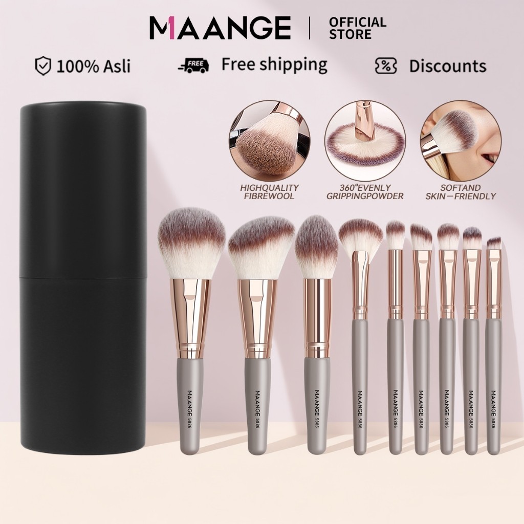 MAANGE Bộ Trang Điểm Chuyên Nghiệp 9 Cây Tặng Kèm Hộp Đựng 5886