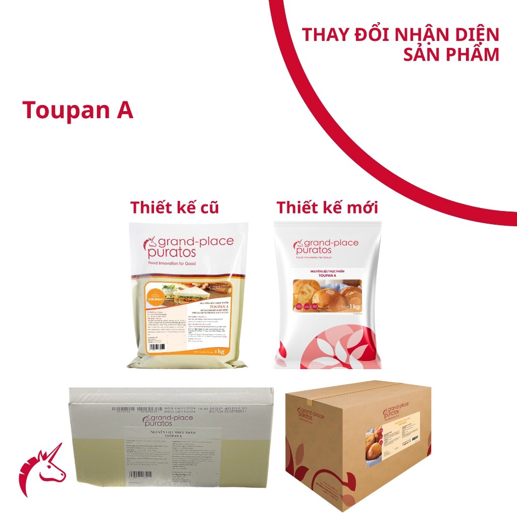Nguyên liệu Toupan A 1kg Puratos