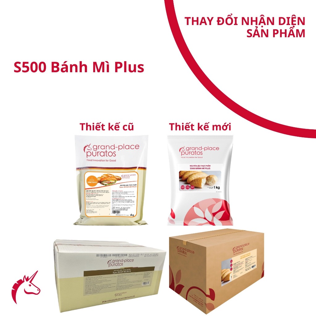 Nguyên liệu S500 Bánh mỳ Plus 1kg