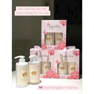 C45_Set Sữa Tắm Và Sữa Dưỡng Thể Hương Hoa Jmella ( Tặng Kèm 1 Bông Tắm )