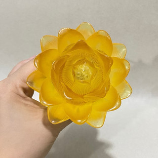 hoa sen lưu ly lắp lư đồng, lưu ly thay thế có sẵn bóng led hàng đẹp (giá 1 cái)
