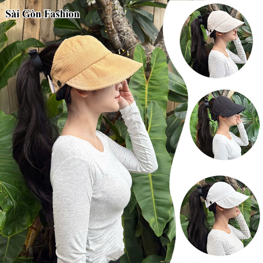 Mũ nữa đầu chống nắng UV Thời Trang Cao Cấp Hottrend