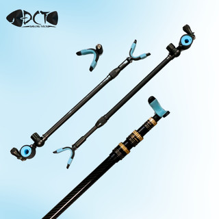 Chống Cần Qianhai 2m4 – Carbon Cao Cấp, Điều Chỉnh Độ Dài Linh Hoạt, Gọn Nhẹ Chắc Chắn, Phù Hợp Câu Chép Câu Rô