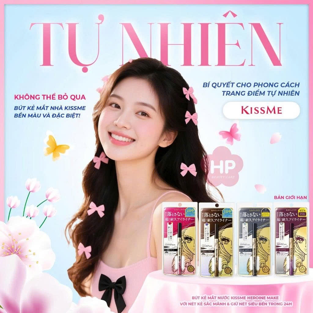 Bút Kẻ Mắt Nước Giữ Nét Trong 24H Kissme Heroine Make Prime Liquid Eyeliner Rich Keep (4 Màu)
