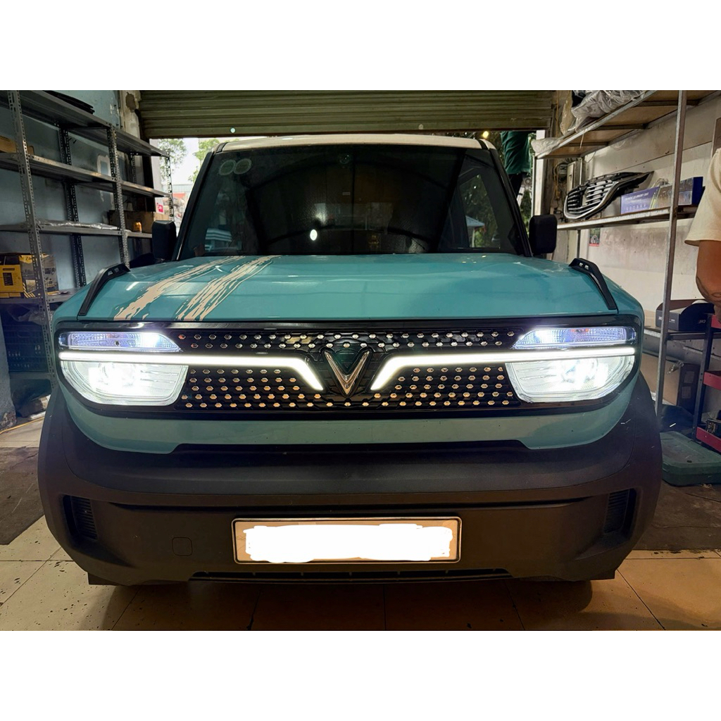 Ca Lăng VF3 kèm led kiểu sao rơi, lắp zin theo xe