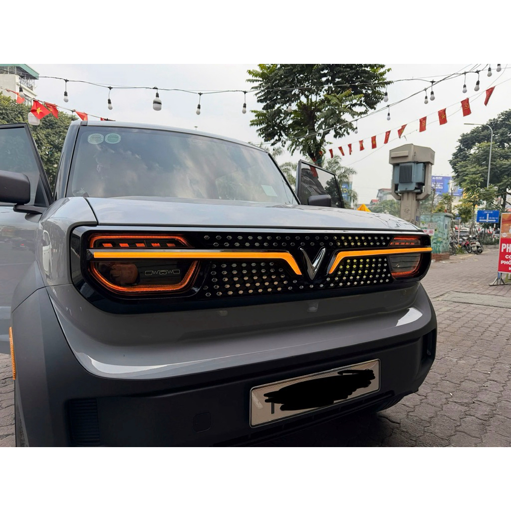 Ca Lăng VF3 kèm led kiểu sao rơi, lắp zin theo xe